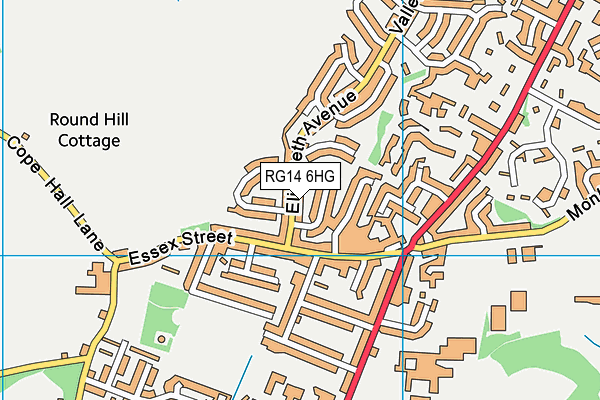 RG14 6HG map - OS VectorMap District (Ordnance Survey) RG14 6HG map - OS VectorMap District (Ordnance Survey)