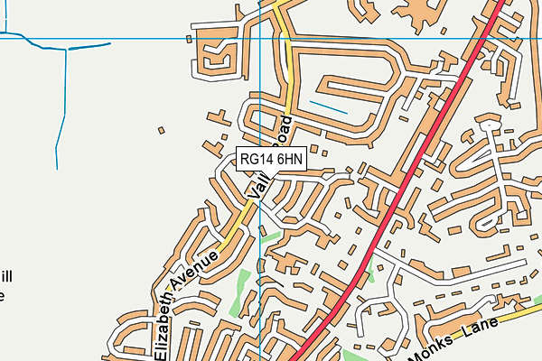 RG14 6HN map - OS VectorMap District (Ordnance Survey) RG14 6HN map - OS VectorMap District (Ordnance Survey)