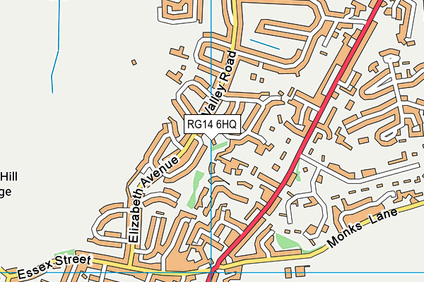 RG14 6HQ map - OS VectorMap District (Ordnance Survey) RG14 6HQ map - OS VectorMap District (Ordnance Survey)
