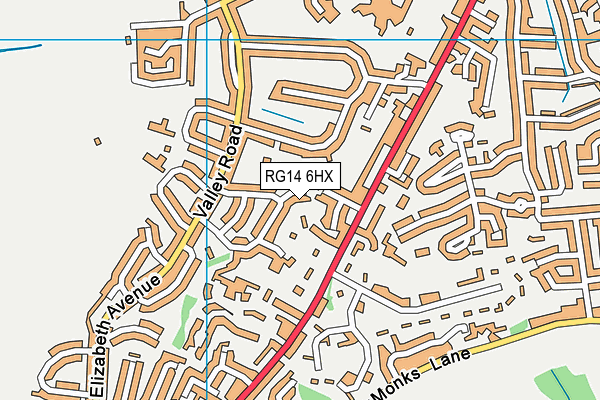 RG14 6HX map - OS VectorMap District (Ordnance Survey) RG14 6HX map - OS VectorMap District (Ordnance Survey)