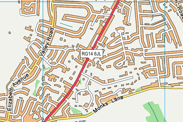 RG14 6JL map - OS VectorMap District (Ordnance Survey) RG14 6JL map - OS VectorMap District (Ordnance Survey)