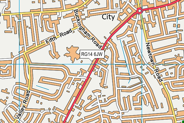 RG14 6JW map - OS VectorMap District (Ordnance Survey) RG14 6JW map - OS VectorMap District (Ordnance Survey)
