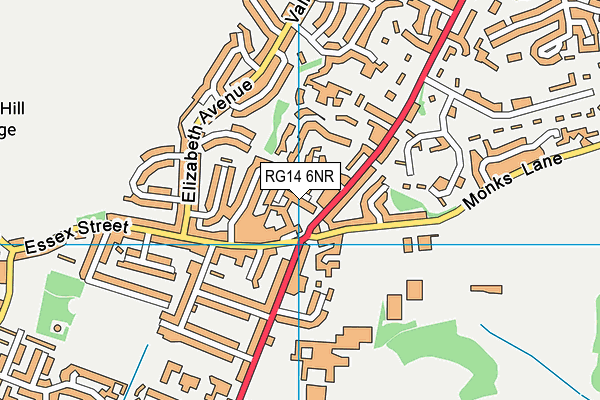 RG14 6NR map - OS VectorMap District (Ordnance Survey) RG14 6NR map - OS VectorMap District (Ordnance Survey)
