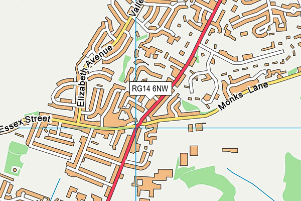 RG14 6NW map - OS VectorMap District (Ordnance Survey) RG14 6NW map - OS VectorMap District (Ordnance Survey)