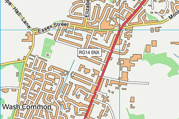 RG14 6NX map - OS VectorMap District (Ordnance Survey) RG14 6NX map - OS VectorMap District (Ordnance Survey)