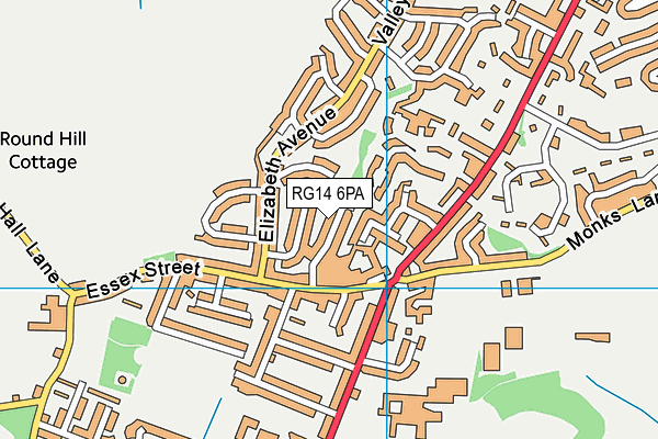RG14 6PA map - OS VectorMap District (Ordnance Survey) RG14 6PA map - OS VectorMap District (Ordnance Survey)