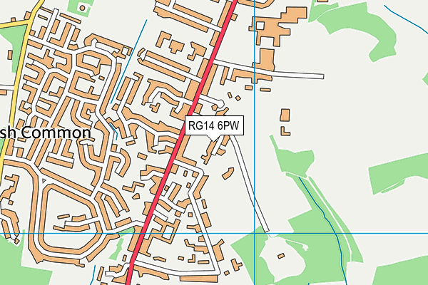RG14 6PW map - OS VectorMap District (Ordnance Survey) RG14 6PW map - OS VectorMap District (Ordnance Survey)