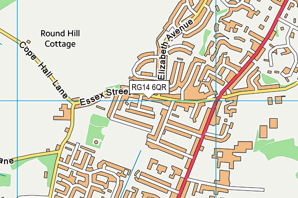 RG14 6QR map - OS VectorMap District (Ordnance Survey) RG14 6QR map - OS VectorMap District (Ordnance Survey)