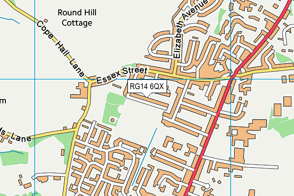 RG14 6QX map - OS VectorMap District (Ordnance Survey) RG14 6QX map - OS VectorMap District (Ordnance Survey)