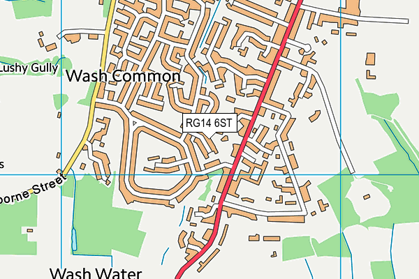 RG14 6ST map - OS VectorMap District (Ordnance Survey) RG14 6ST map - OS VectorMap District (Ordnance Survey)