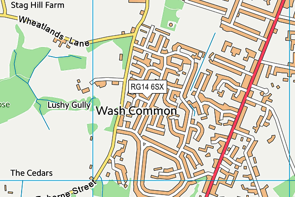 RG14 6SX map - OS VectorMap District (Ordnance Survey) RG14 6SX map - OS VectorMap District (Ordnance Survey)