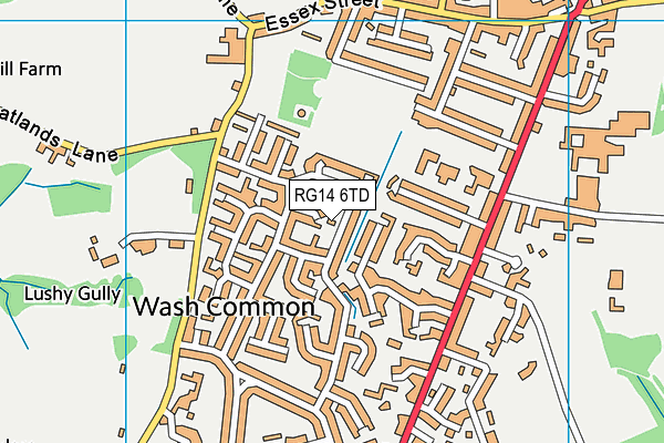 RG14 6TD map - OS VectorMap District (Ordnance Survey) RG14 6TD map - OS VectorMap District (Ordnance Survey)