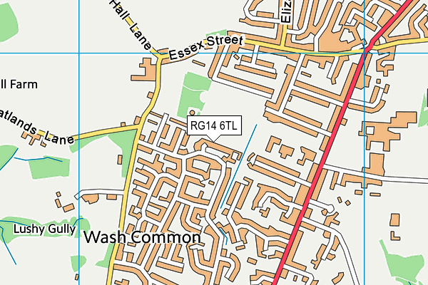 RG14 6TL map - OS VectorMap District (Ordnance Survey) RG14 6TL map - OS VectorMap District (Ordnance Survey)