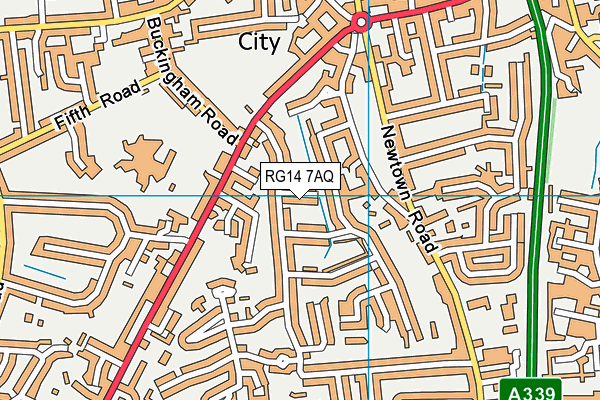 RG14 7AQ map - OS VectorMap District (Ordnance Survey) RG14 7AQ map - OS VectorMap District (Ordnance Survey)