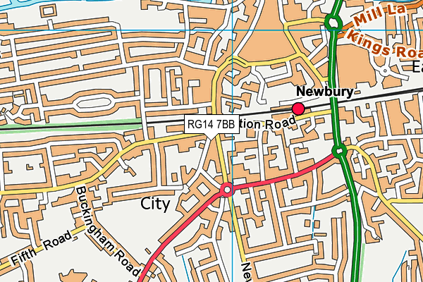RG14 7BB map - OS VectorMap District (Ordnance Survey) RG14 7BB map - OS VectorMap District (Ordnance Survey)