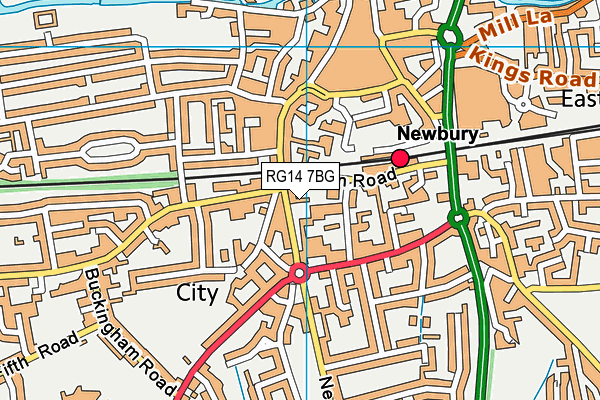 RG14 7BG map - OS VectorMap District (Ordnance Survey) RG14 7BG map - OS VectorMap District (Ordnance Survey)