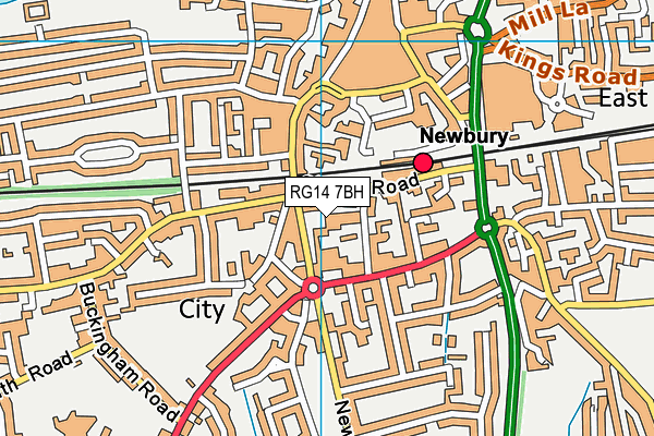 RG14 7BH map - OS VectorMap District (Ordnance Survey) RG14 7BH map - OS VectorMap District (Ordnance Survey)