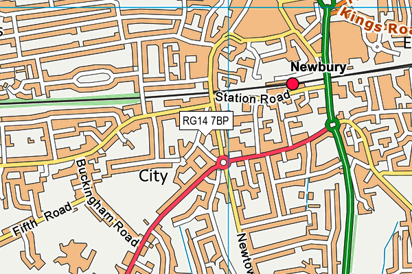 RG14 7BP map - OS VectorMap District (Ordnance Survey) RG14 7BP map - OS VectorMap District (Ordnance Survey)