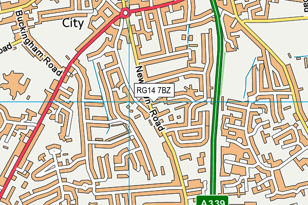 RG14 7BZ map - OS VectorMap District (Ordnance Survey) RG14 7BZ map - OS VectorMap District (Ordnance Survey)