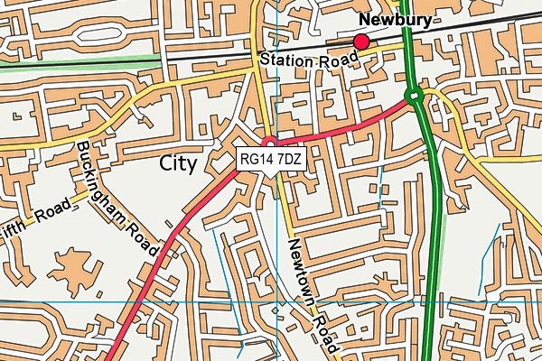 RG14 7DZ map - OS VectorMap District (Ordnance Survey) RG14 7DZ map - OS VectorMap District (Ordnance Survey)