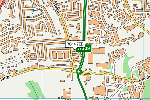 RG14 7ED map - OS VectorMap District (Ordnance Survey) RG14 7ED map - OS VectorMap District (Ordnance Survey)
