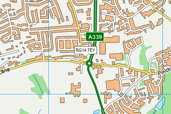 RG14 7EY map - OS VectorMap District (Ordnance Survey)