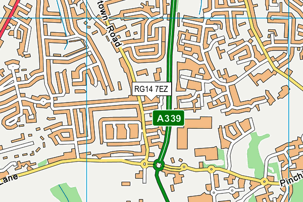 RG14 7EZ map - OS VectorMap District (Ordnance Survey) RG14 7EZ map - OS VectorMap District (Ordnance Survey)