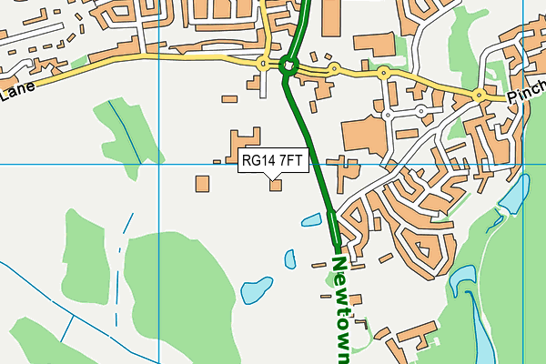 RG14 7FT map - OS VectorMap District (Ordnance Survey) RG14 7FT map - OS VectorMap District (Ordnance Survey)