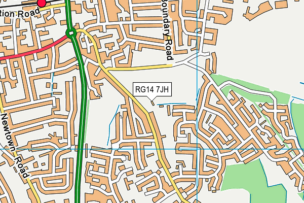 RG14 7JH map - OS VectorMap District (Ordnance Survey) RG14 7JH map - OS VectorMap District (Ordnance Survey)