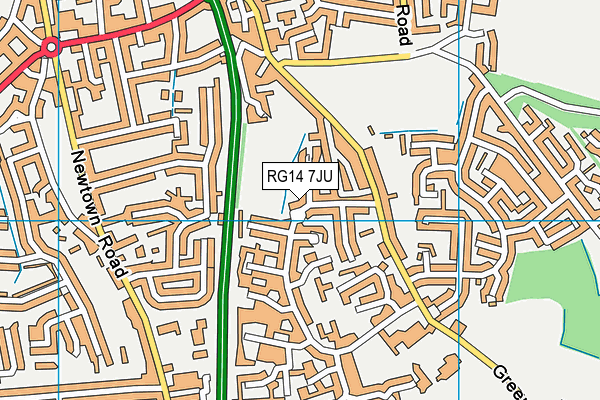 RG14 7JU map - OS VectorMap District (Ordnance Survey) RG14 7JU map - OS VectorMap District (Ordnance Survey)