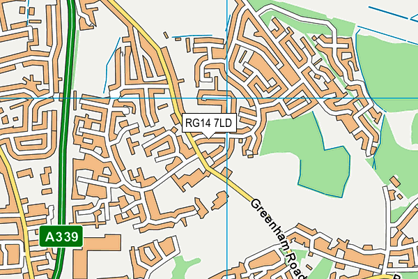 RG14 7LD map - OS VectorMap District (Ordnance Survey) RG14 7LD map - OS VectorMap District (Ordnance Survey)