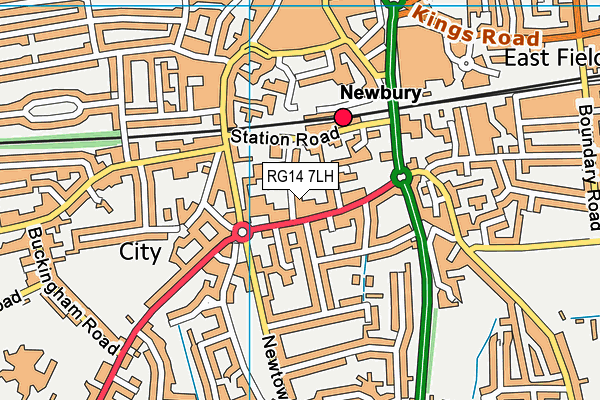 RG14 7LH map - OS VectorMap District (Ordnance Survey) RG14 7LH map - OS VectorMap District (Ordnance Survey)