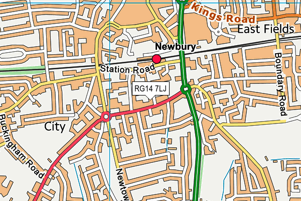 RG14 7LJ map - OS VectorMap District (Ordnance Survey) RG14 7LJ map - OS VectorMap District (Ordnance Survey)