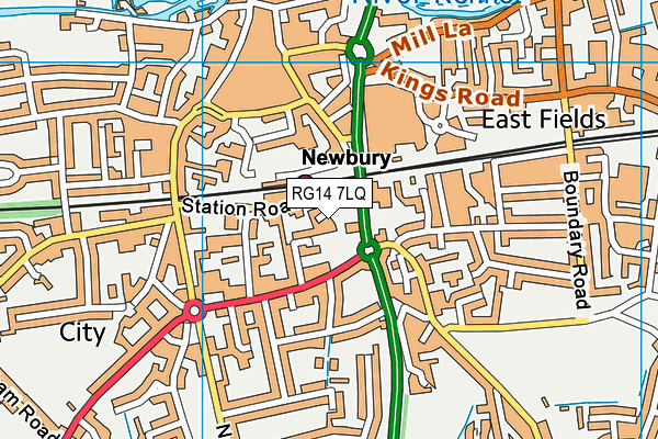 RG14 7LQ map - OS VectorMap District (Ordnance Survey) RG14 7LQ map - OS VectorMap District (Ordnance Survey)