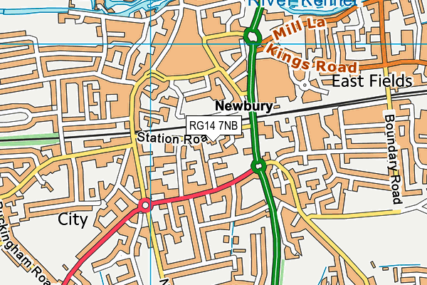 RG14 7NB map - OS VectorMap District (Ordnance Survey)