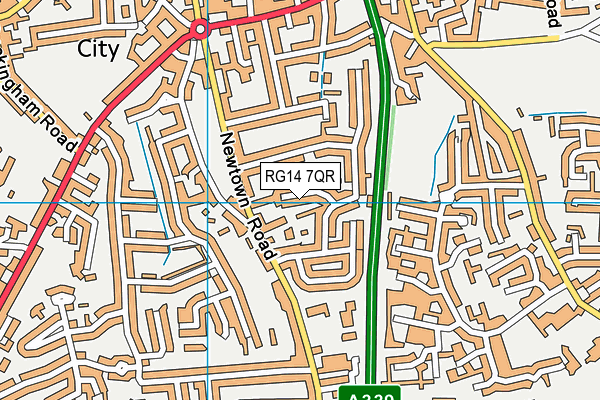 RG14 7QR map - OS VectorMap District (Ordnance Survey) RG14 7QR map - OS VectorMap District (Ordnance Survey)