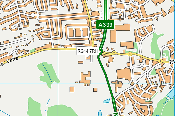 RG14 7RH map - OS VectorMap District (Ordnance Survey) RG14 7RH map - OS VectorMap District (Ordnance Survey)