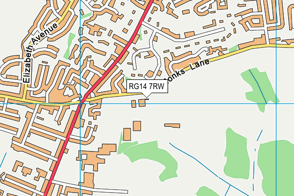 RG14 7RW map - OS VectorMap District (Ordnance Survey) RG14 7RW map - OS VectorMap District (Ordnance Survey)