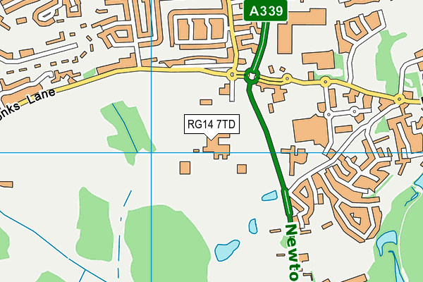 RG14 7TD map - OS VectorMap District (Ordnance Survey) RG14 7TD map - OS VectorMap District (Ordnance Survey)