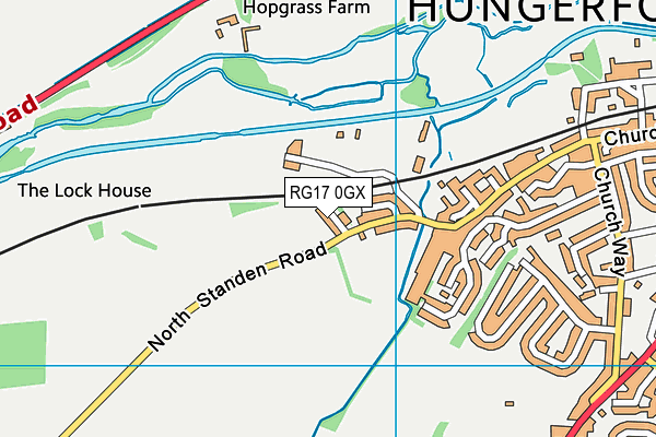 RG17 0GX map - OS VectorMap District (Ordnance Survey) RG17 0GX map - OS VectorMap District (Ordnance Survey)