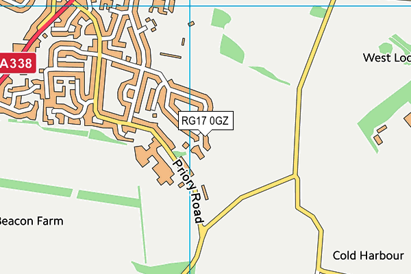 RG17 0GZ map - OS VectorMap District (Ordnance Survey) RG17 0GZ map - OS VectorMap District (Ordnance Survey)