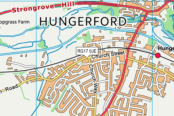 RG17 0JE map - OS VectorMap District (Ordnance Survey)