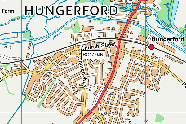 RG17 0JN map - OS VectorMap District (Ordnance Survey) RG17 0JN map - OS VectorMap District (Ordnance Survey)
