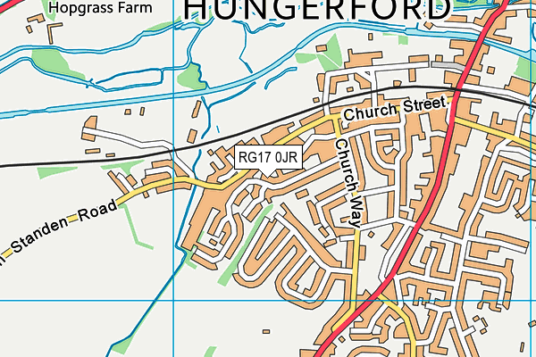 RG17 0JR map - OS VectorMap District (Ordnance Survey) RG17 0JR map - OS VectorMap District (Ordnance Survey)
