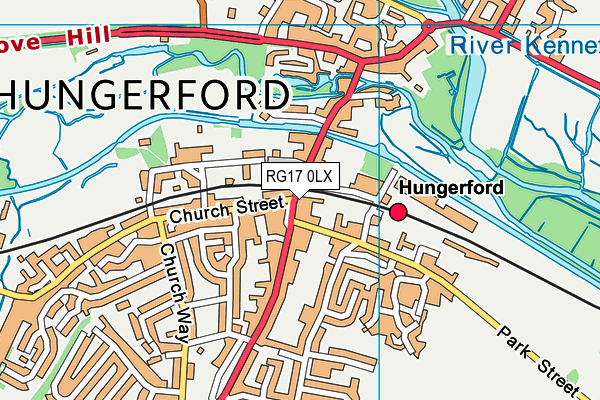 RG17 0LX map - OS VectorMap District (Ordnance Survey) RG17 0LX map - OS VectorMap District (Ordnance Survey)