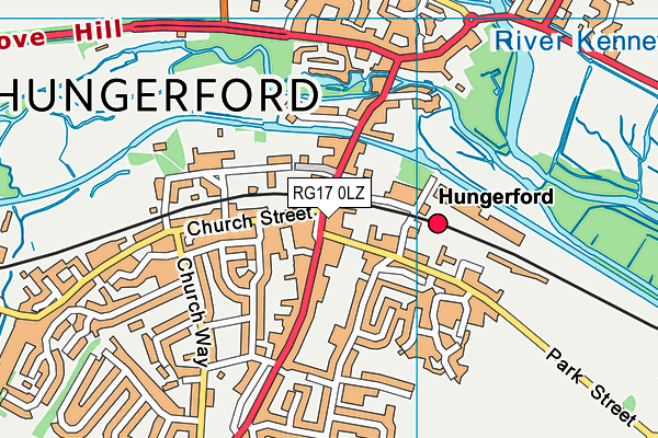 RG17 0LZ map - OS VectorMap District (Ordnance Survey) RG17 0LZ map - OS VectorMap District (Ordnance Survey)