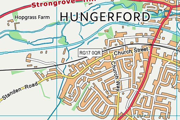 RG17 0QR map - OS VectorMap District (Ordnance Survey) RG17 0QR map - OS VectorMap District (Ordnance Survey)