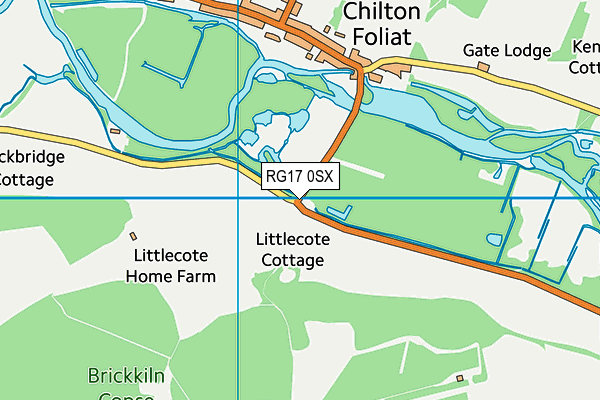 RG17 0SX map - OS VectorMap District (Ordnance Survey) RG17 0SX map - OS VectorMap District (Ordnance Survey)