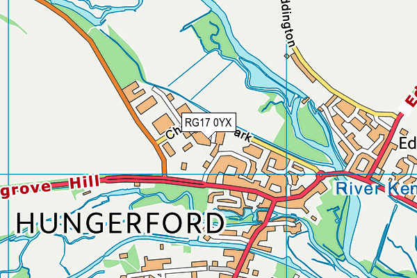 RG17 0YX map - OS VectorMap District (Ordnance Survey) RG17 0YX map - OS VectorMap District (Ordnance Survey)