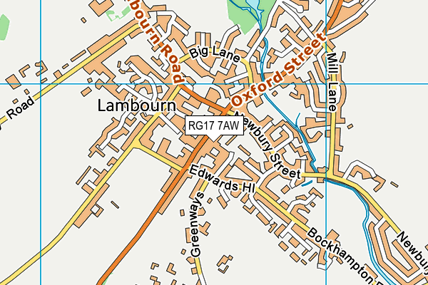 RG17 7AW map - OS VectorMap District (Ordnance Survey) RG17 7AW map - OS VectorMap District (Ordnance Survey)